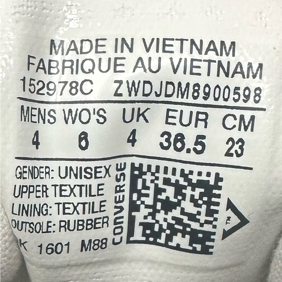 Converse Chuck Taylor All Star Sneaker Multicolor Square Womens 6 - Picture 8 of 8